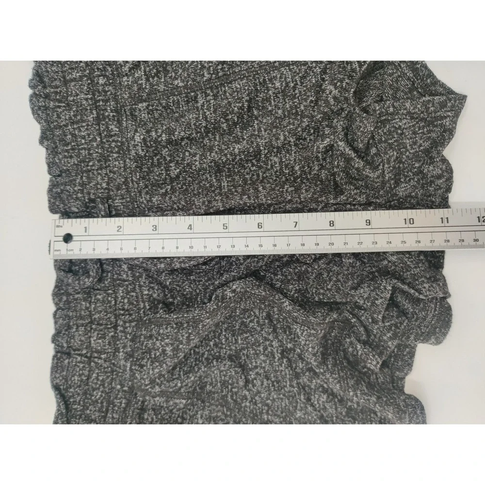 So Lounge Life‎ Shorts Womens Small Black Marl Scrunched Waist Cozy Dorm Pockets